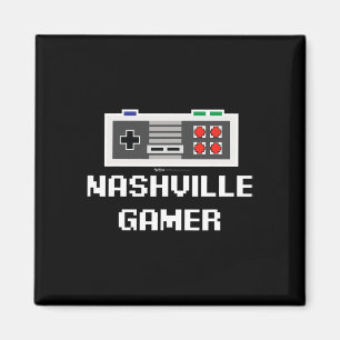 Aimant Joueur de Nashville Ville 8 bits