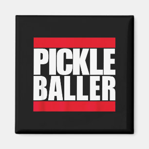 Aimant Joueur de pickleball amateur de pickle ball frappe