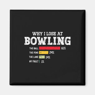 Aimant Joueur de quilles Hommes Femmes Joueur de bowling