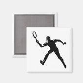 Aimant Joueur de tennis (Recto/Verso)