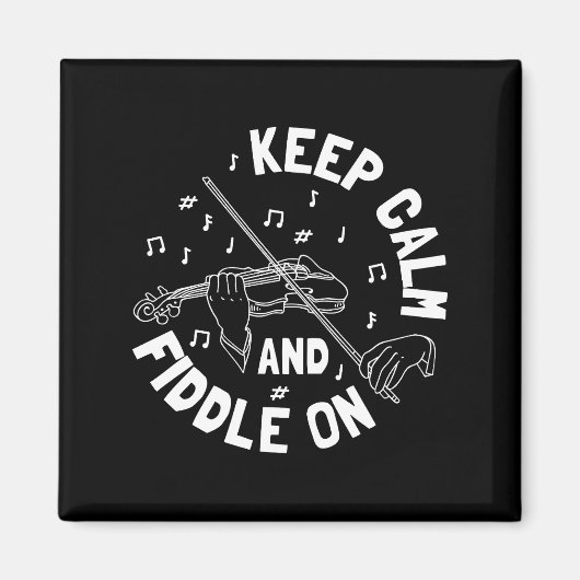 Aimant Joueur de violon drôle (Devant)