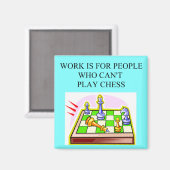 Aimant joueur d'échecs (Recto/Verso)