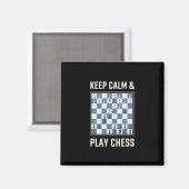 Aimant Joueur d'échecs (Recto/Verso)