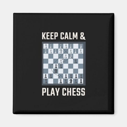 Aimant Joueur d'échecs (Devant)