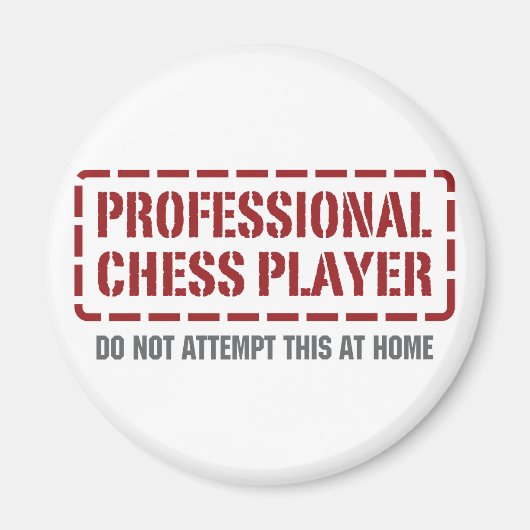 Aimant Joueur d'échecs professionnel (Devant)