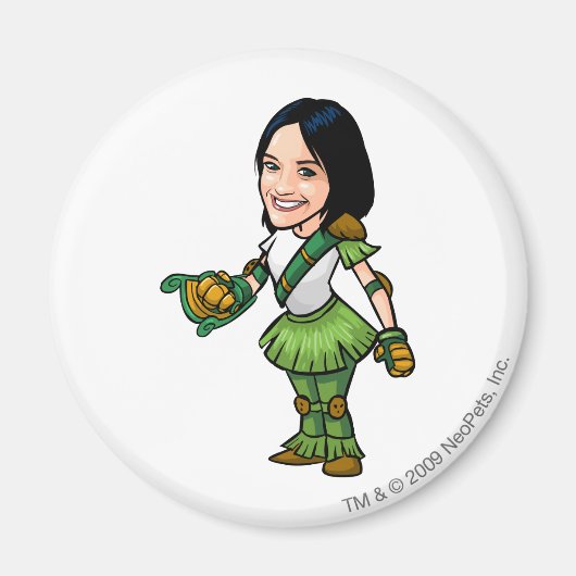 Aimant Joueur du personnel de Twitter Mystery Island (Devant)