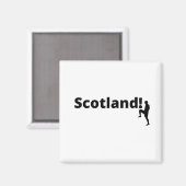 Aimant Joueur écossais de football utilisant point comme  (Recto/Verso)