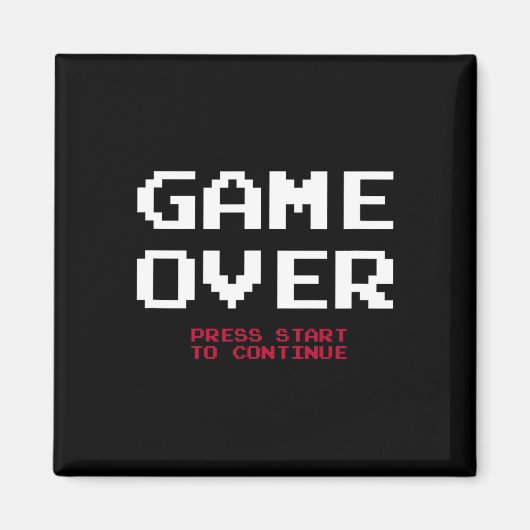 Aimant Joueur Game Over (Devant)