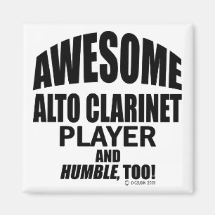 Aimant Joueur impressionnant de clarinette d'alto