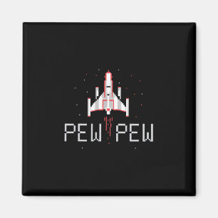 Aimant Joueur Pew Pew Vintage Jeux d'arcade des années 80