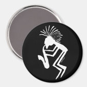Aimant Joueur Saxaphone Kokopelli Petroglyph (Recto/Verso)