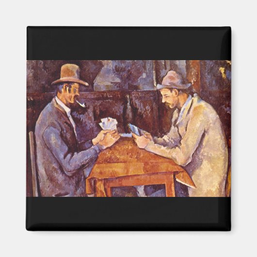 Aimant Joueurs de cartes_impressionnistes (Devant)