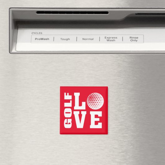 Aimant Joueurs de golf, Amour de golf (In Situ (Lave-vaisselle))