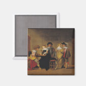 Aimant Joueurs de jacquet (Recto/Verso)