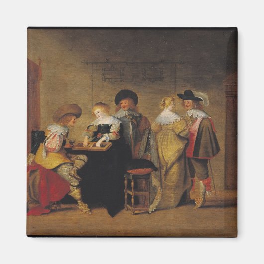 Aimant Joueurs de jacquet (Devant)