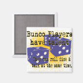 Aimant joueurs du bunco (Recto/Verso)