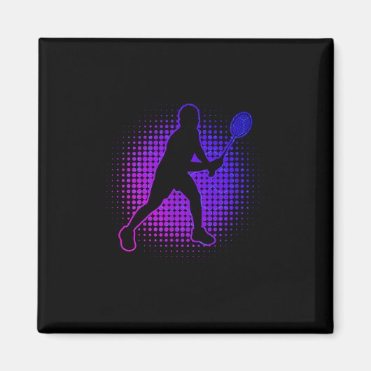 Aimant Joueuse Badminton Badminton Womens Squash Shuttle (Devant)