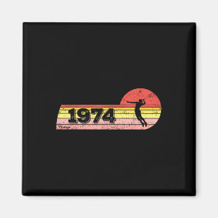 Aimant Joueuse de badminton Née en 1974 Femmes Vintages d