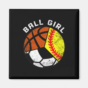 Aimant Joueuse de balle Fun softball de football de baske