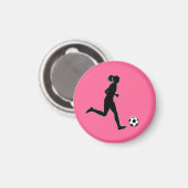 Aimant Joueuse TAG (Femme) - Rose-L (Recto/Verso)