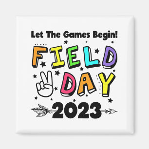 Aimant Jour 2023 Laisser Les Jeux Commencer Enfants Garço