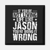 Aimant Jour Anniversaire Jason Nom Prénom Dit (Devant)