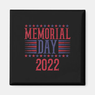 Aimant Jour commémoratif 2022 Vintage Patriotique Vétérin