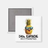 Aimant Jour de 5e année Autographe Graduation Garçons Fil (Recto/Verso)