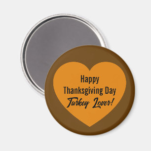 Aimant Jour de Bon thanksgiving simple Turquie Lover Oran