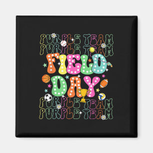 Aimant Jour de campagne Purple Team Color Field Trier Tea
