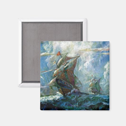 Aimant Jour de Columbus (Recto/Verso)