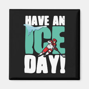 Aimant Jour de glace Sports d'hiver Hockey sur glace Puck