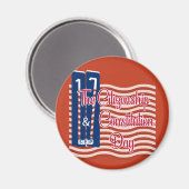 Aimant Jour de la citoyenneté | Jour de la Constitution (Recto/Verso)