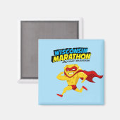 Aimant Jour de la course du Marathon du Wisconsin (Recto/Verso)
