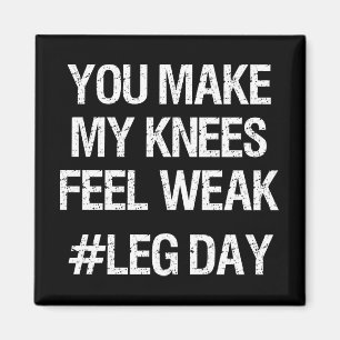 Aimant Jour de la Jambe - genoux faibles - Funny Novelty 