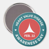 Aimant Jour de la maladie de Valve - 3 po.Magnet (Recto/Verso)