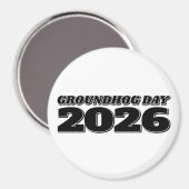 Aimant Jour de la marmotte 2026 (Recto/Verso)