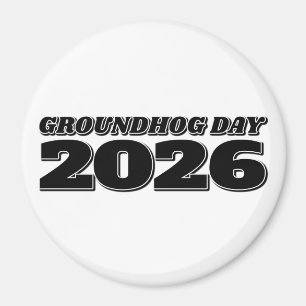 Aimant Jour de la marmotte 2026