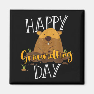 Aimant Jour de la marmotte Joyeux Jour de la marmotte