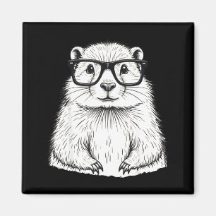 Aimant Jour de la marmotte Marmotte dans Gles Animal mign
