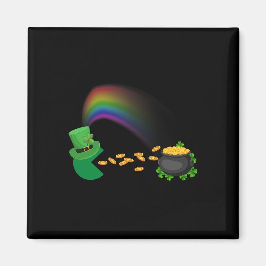 Aimant Jour de la Saint Patrick Clovers Amusants Garçons (Devant)
