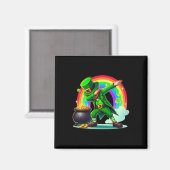 Aimant Jour de la Saint Patrick Dabbing Leprechaun Garçon (Recto/Verso)
