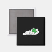 Aimant Jour de la Saint-Patrick de l'État du Kentucky Ver (Recto/Verso)