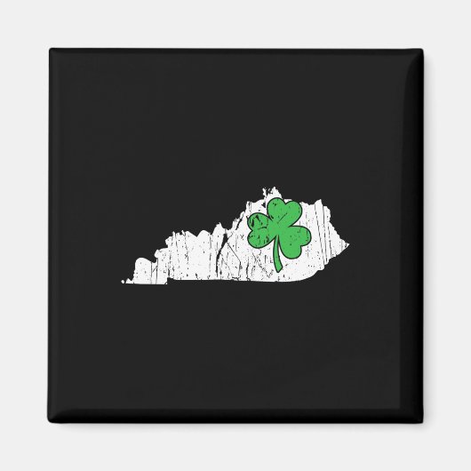 Aimant Jour de la Saint-Patrick de l'État du Kentucky Ver (Devant)