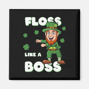 Aimant Jour de la Saint Patrick Floss Comme Un Patron Lep