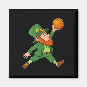 Aimant Jour de la Saint Patrick Leprechaun Basket Lucky B