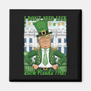 Aimant Jour de la Saint Patrick Trump Shamrock républicai