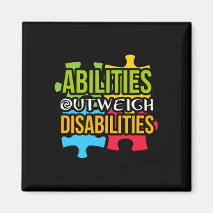 Aimant Jour de la sensibilisation sur l'autisme Présence 