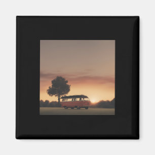 Aimant Jour de la simplicité au coucher du soleil. 2