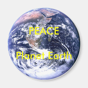 Aimant Jour de la terre de planète de PAIX les cadeaux de